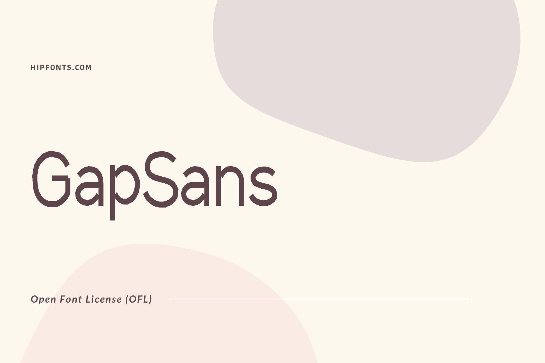 GapSans free font