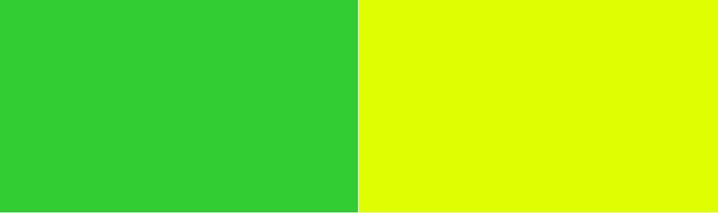Lime Green vs Chartreuse
