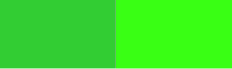 Lime Green vs Neon Green