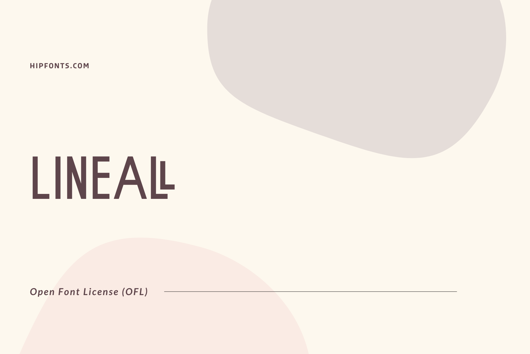 Lineal free font