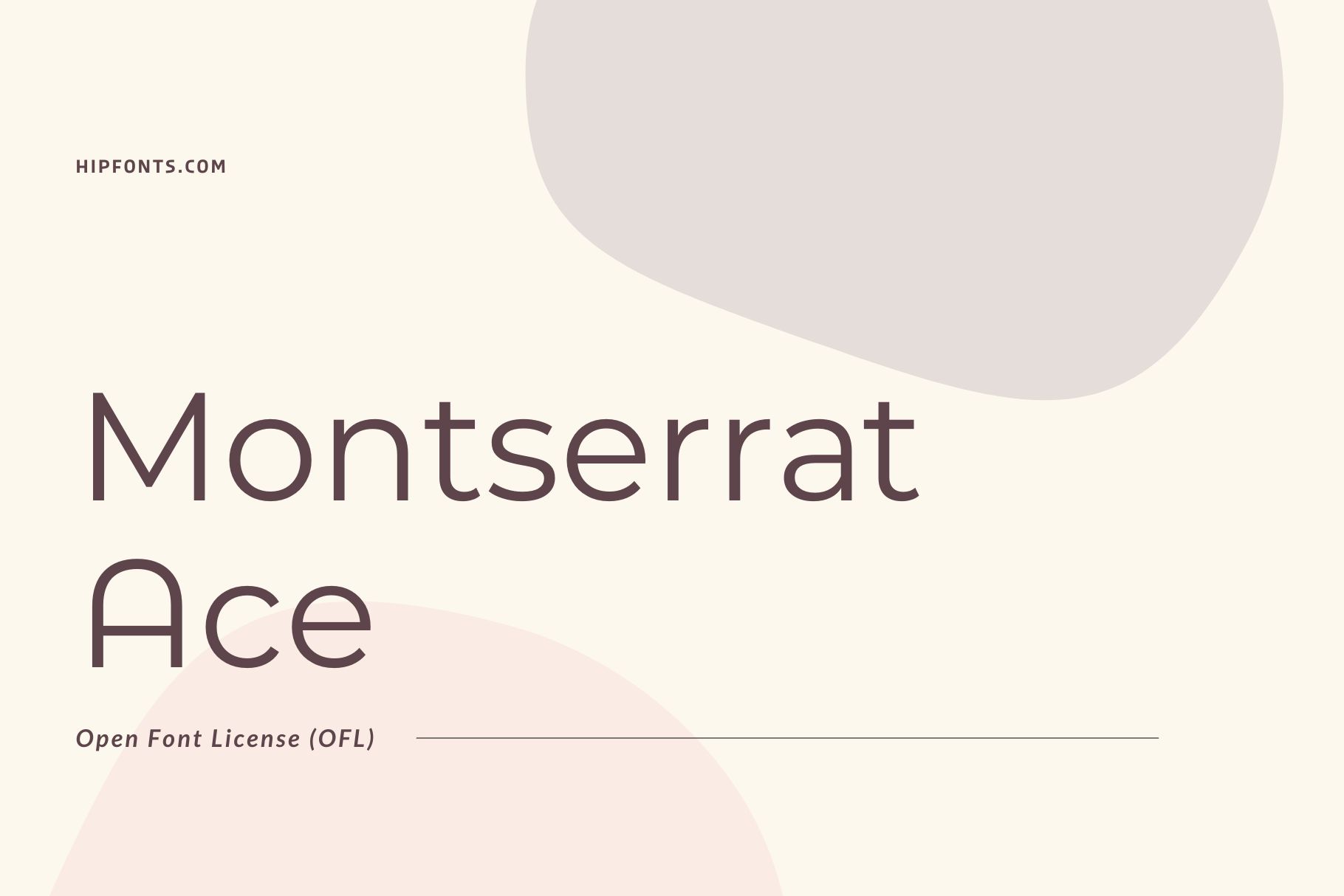 Montserrat Ace free font