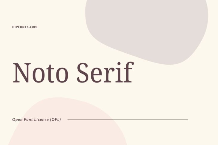Noto Serif free font