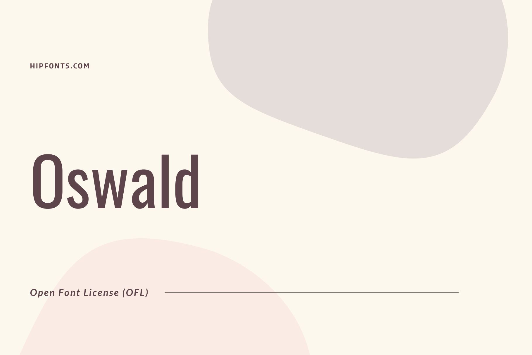 Oswald free font