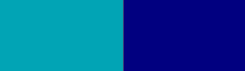 Peacock Blue vs Navy Blue