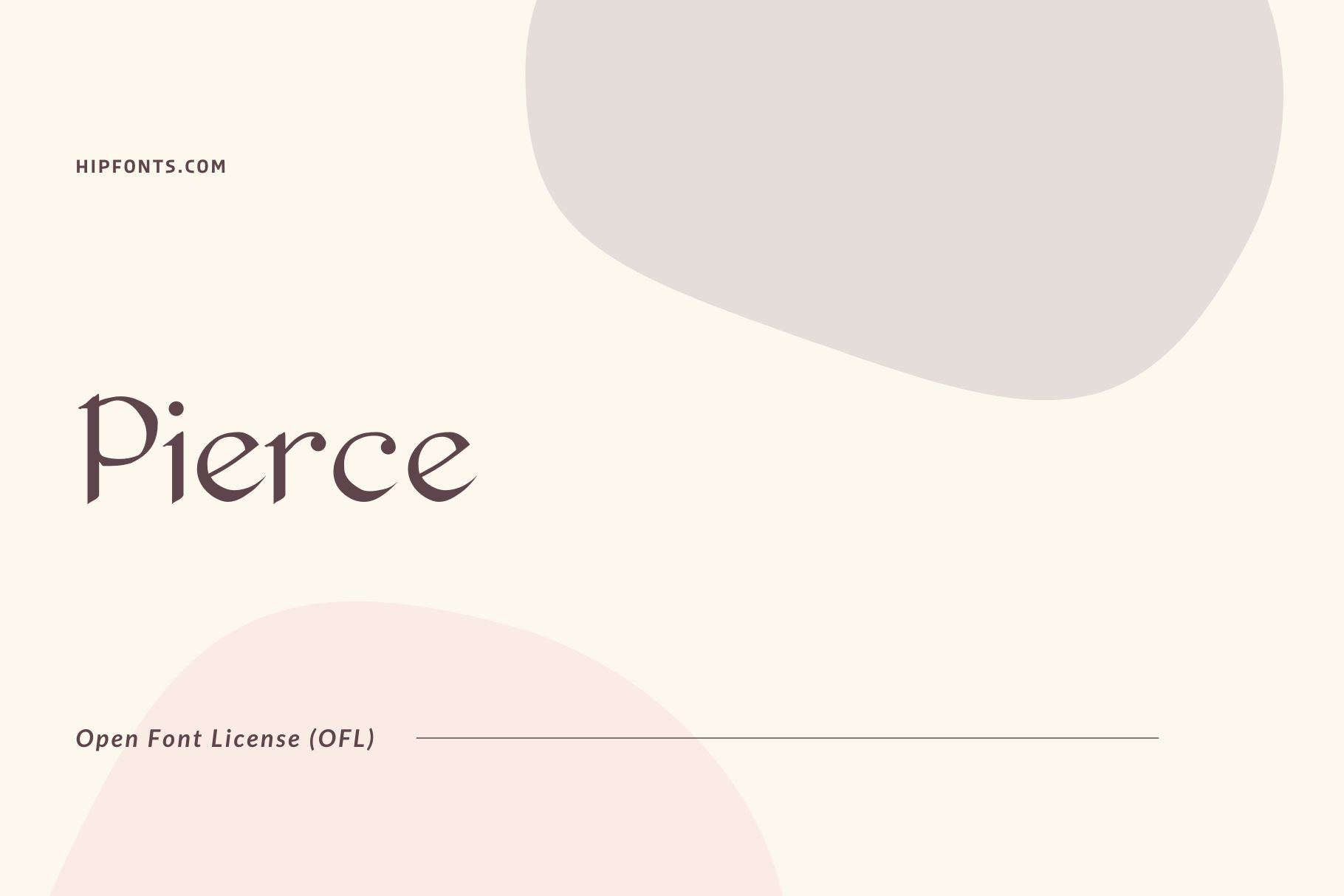 Pierce free font