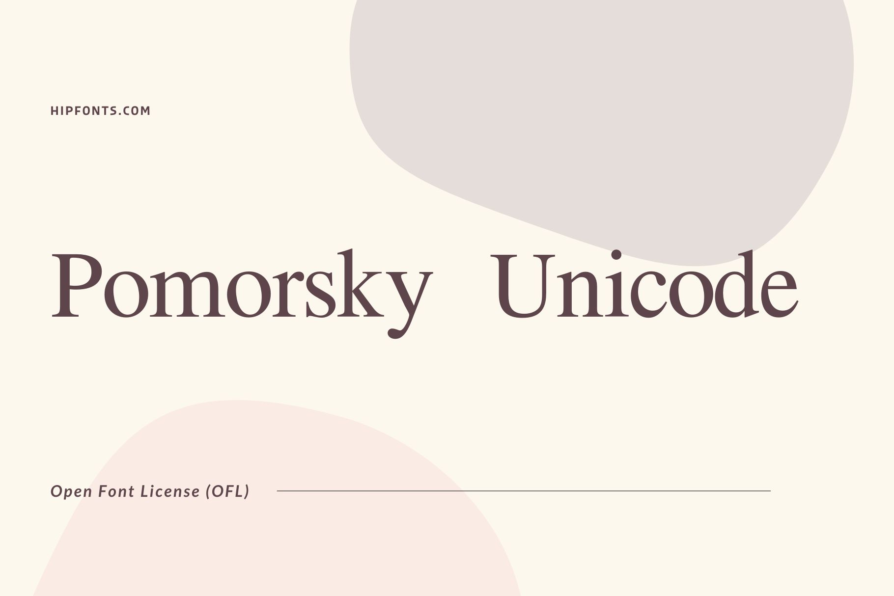 Pomorsky Unicode free font