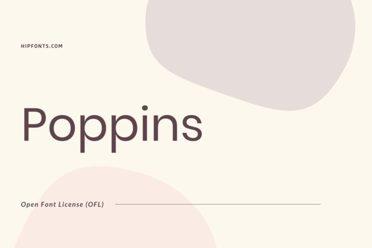 Poppins free font