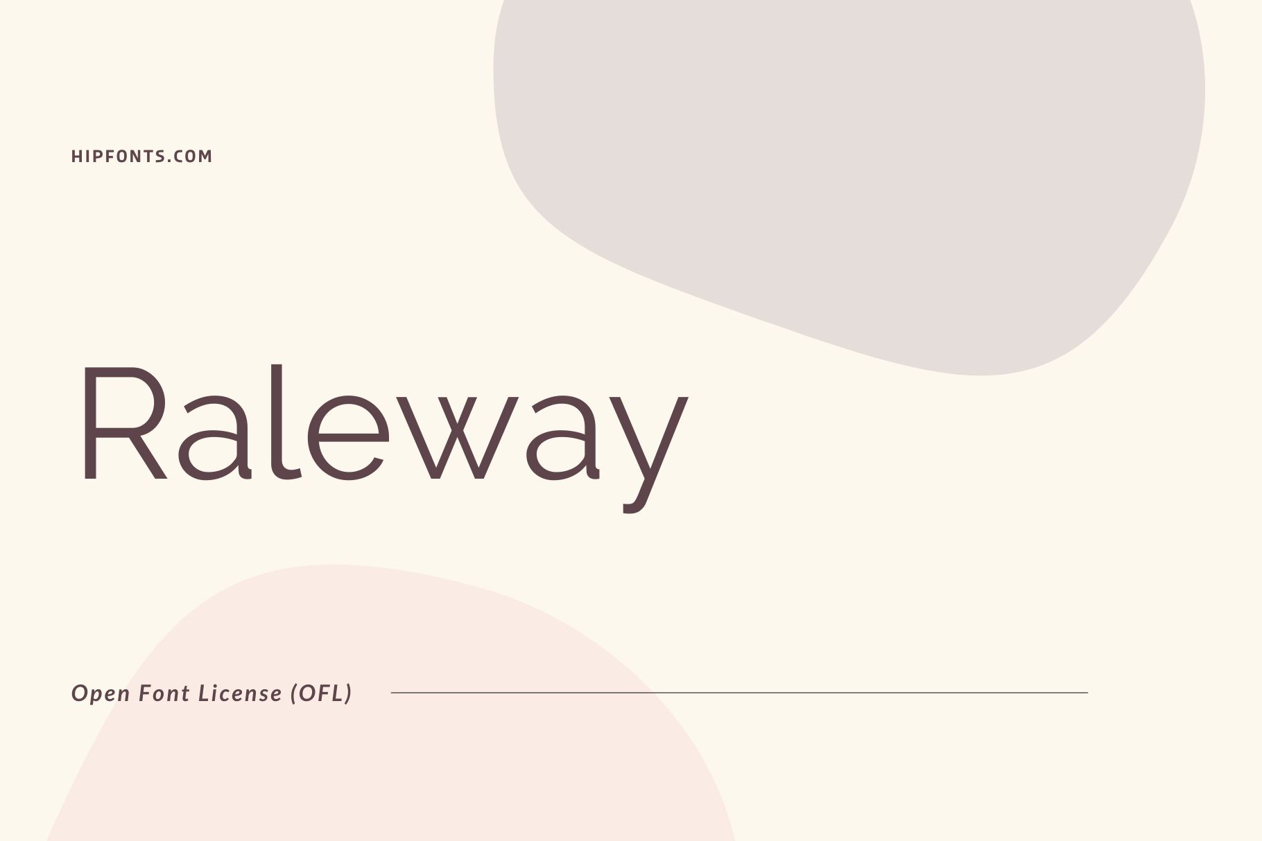 Raleway free font