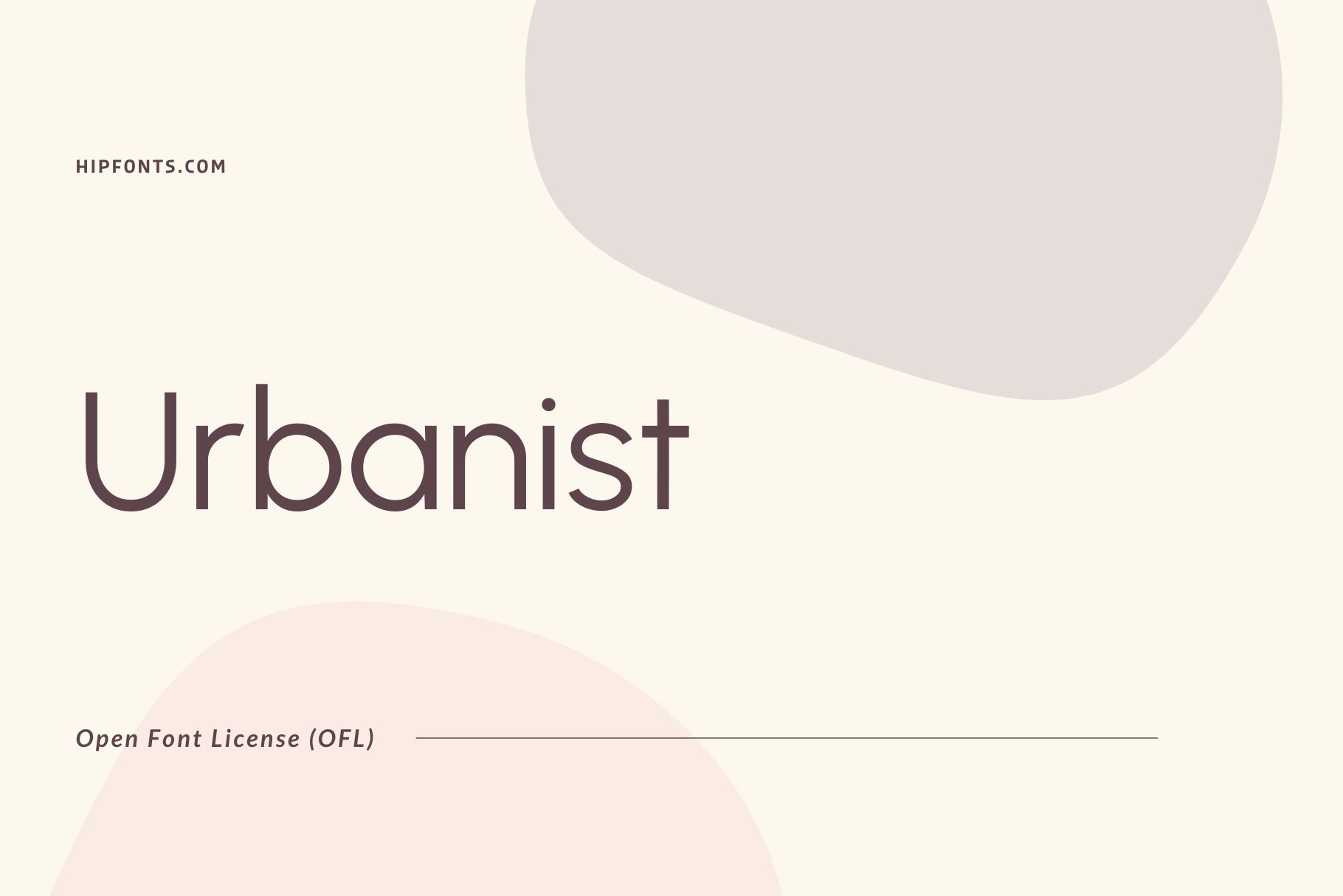 Urbanist free font