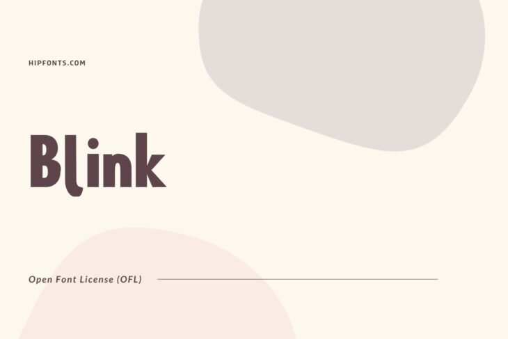 blink free font