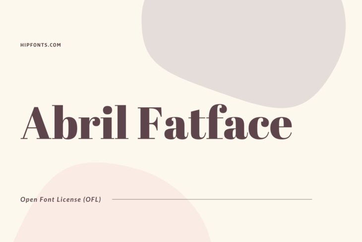 Abril Fatface free font