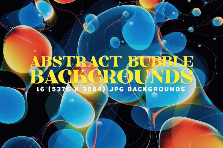 Abstract Bubble Backgrounds Cover