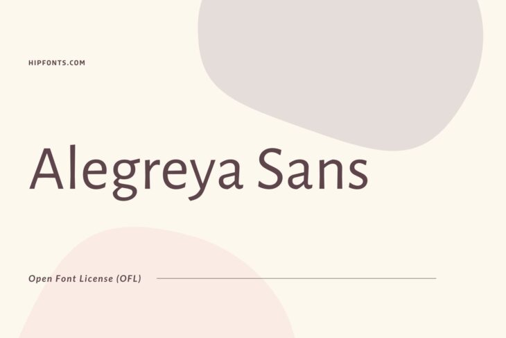 Alegreya Sans free font