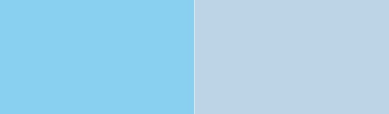 Baby Blue vs Beau Blue