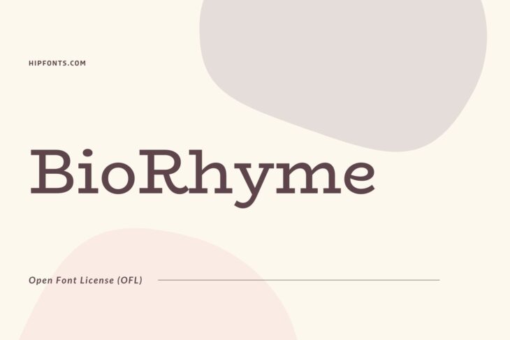 BioRhyme free font