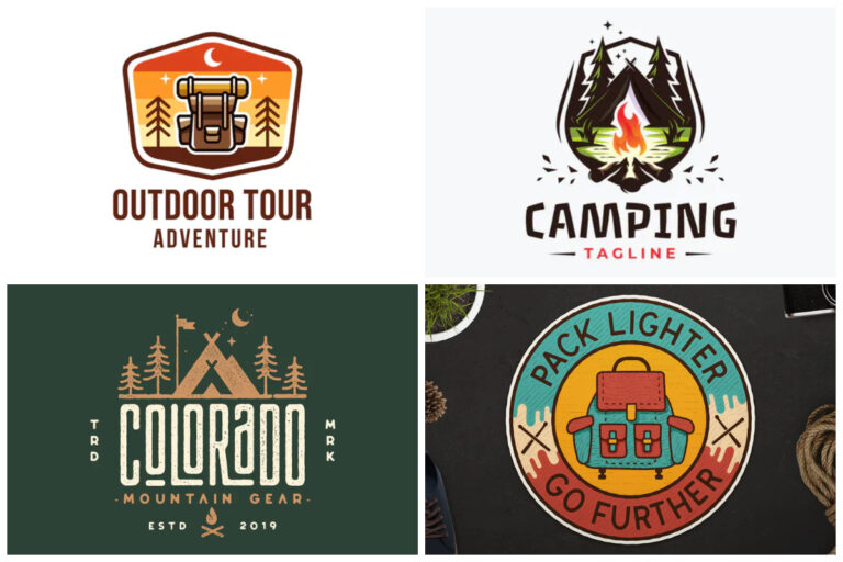 30 Unique Camping Logos for the Modern Camping Business | HipFonts