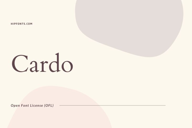 Cardo free font