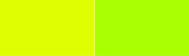 Chartreuse vs Bright Green