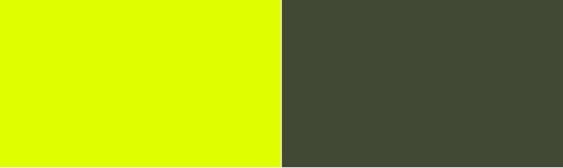 Chartreuse vs Rifle Green