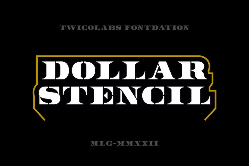 Dollar Stencil