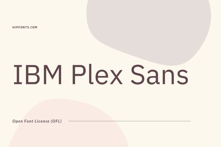 IBM Plex Sans free font
