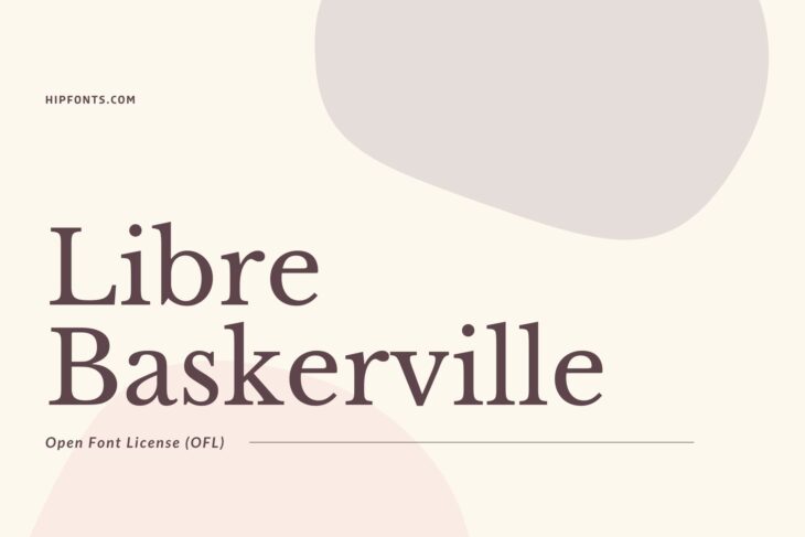 Libre Baskerville free font