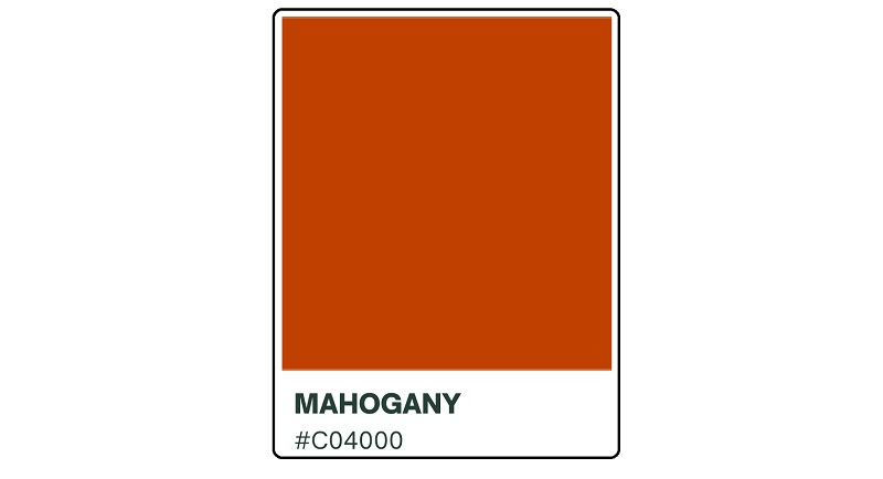 Mahogany Color