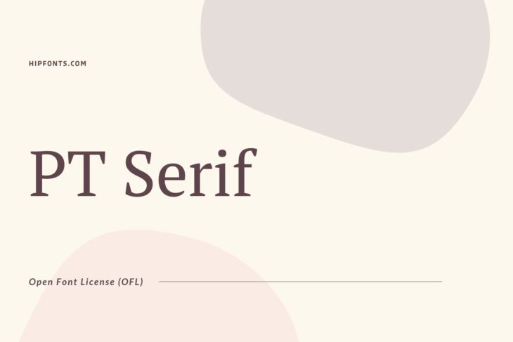 PT Serif free font
