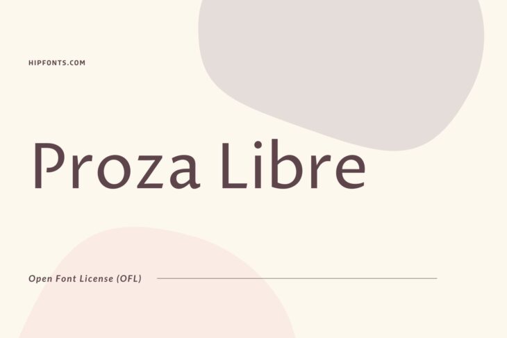 Proza Libre free font