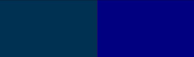 Prussian Blue vs Navy Blue