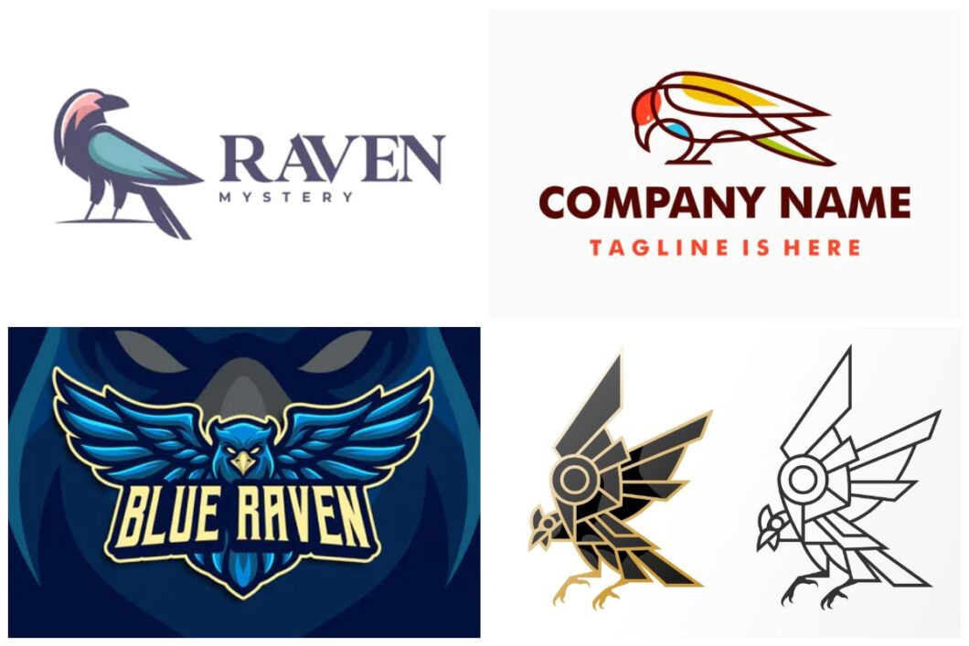 20 Modern Raven Logos To Give Your Brand A Modern Edge | HipFonts