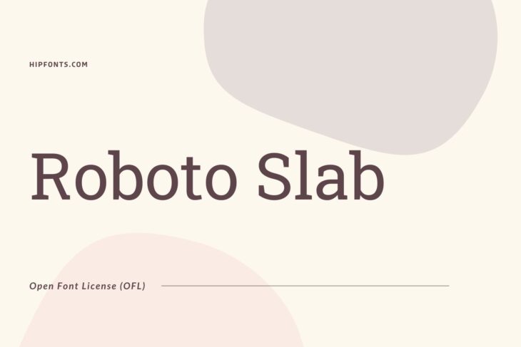 Roboto Slab free font