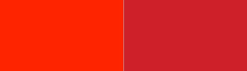 Scarlet vs Fire Engine Red