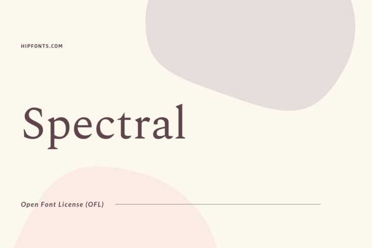 Spectral free font