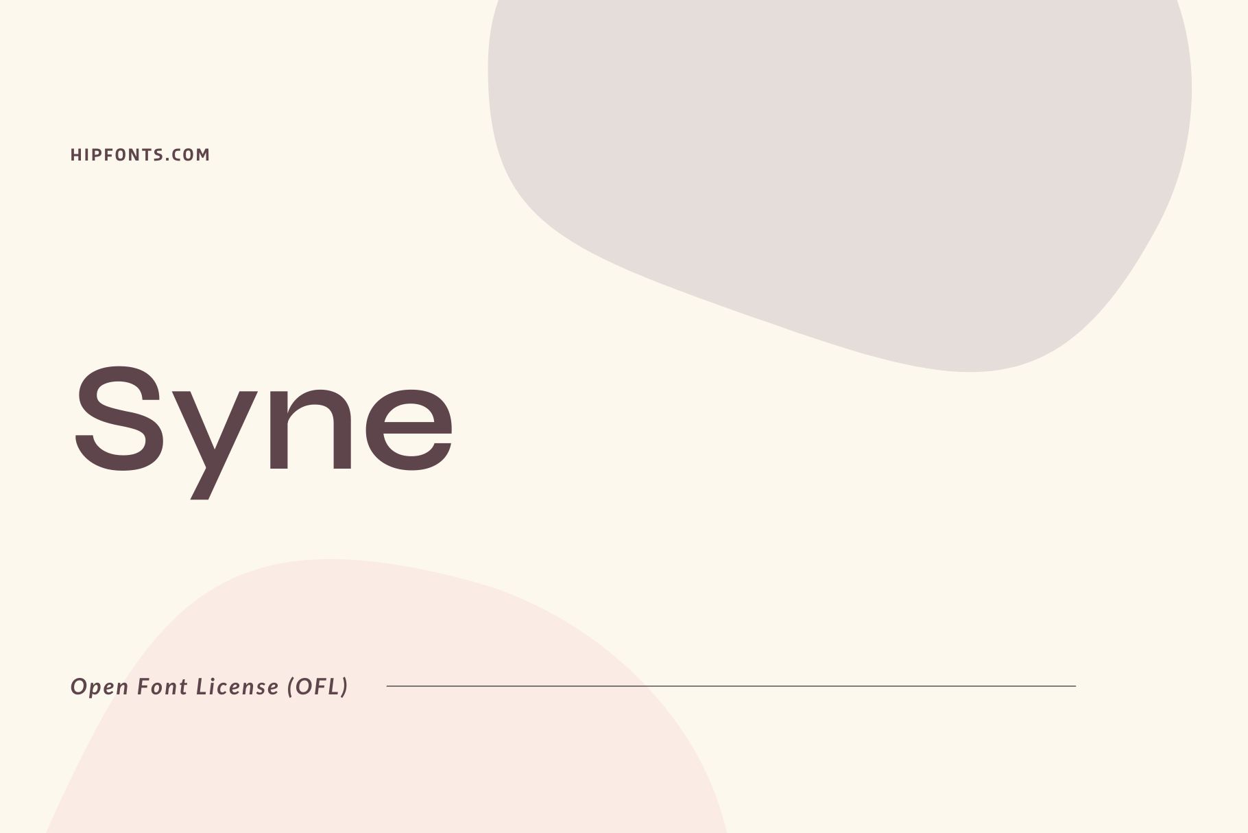 Syne free font