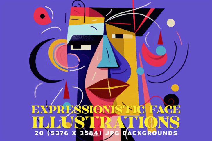 Expressionistic Faces Cover