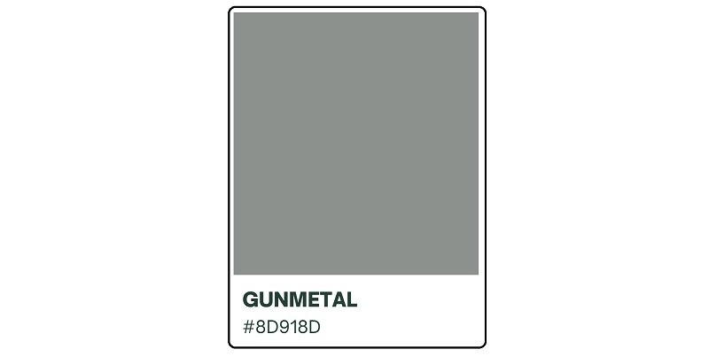 What is the meaning of For English gunmetal color, it means 枪灰