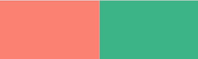 Salmon Color and Mint Green