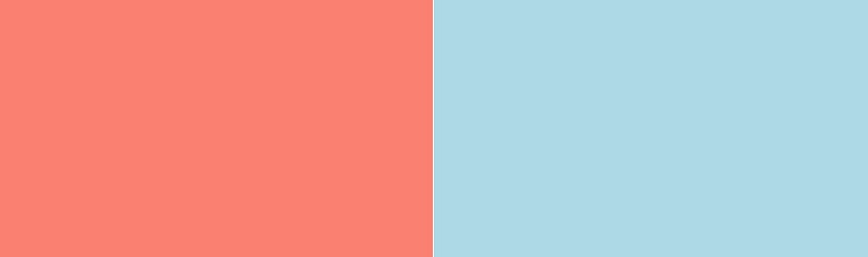 Salmon Color and Soft Blue