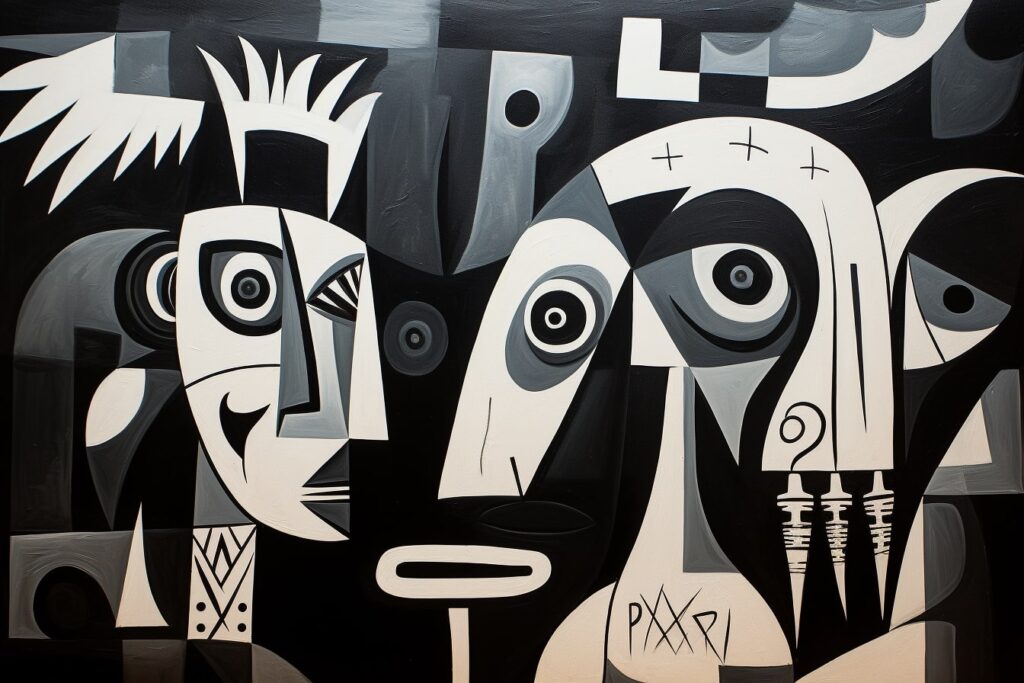 Abstract African Faces