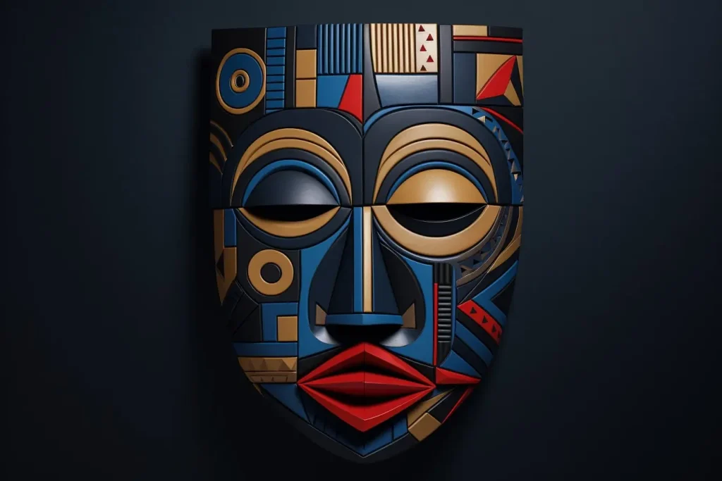 Beautiful African Facemask