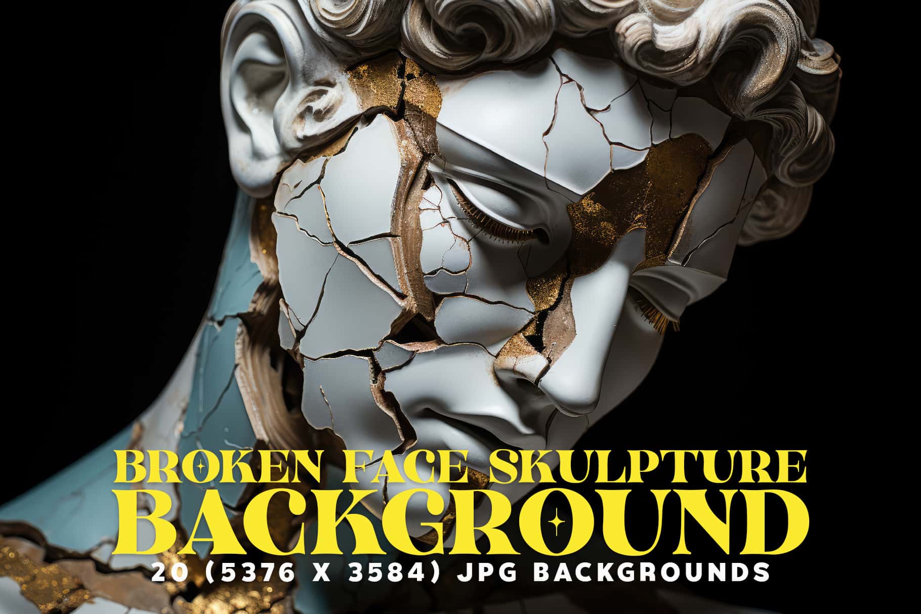 Broken Face Skulpture Cover