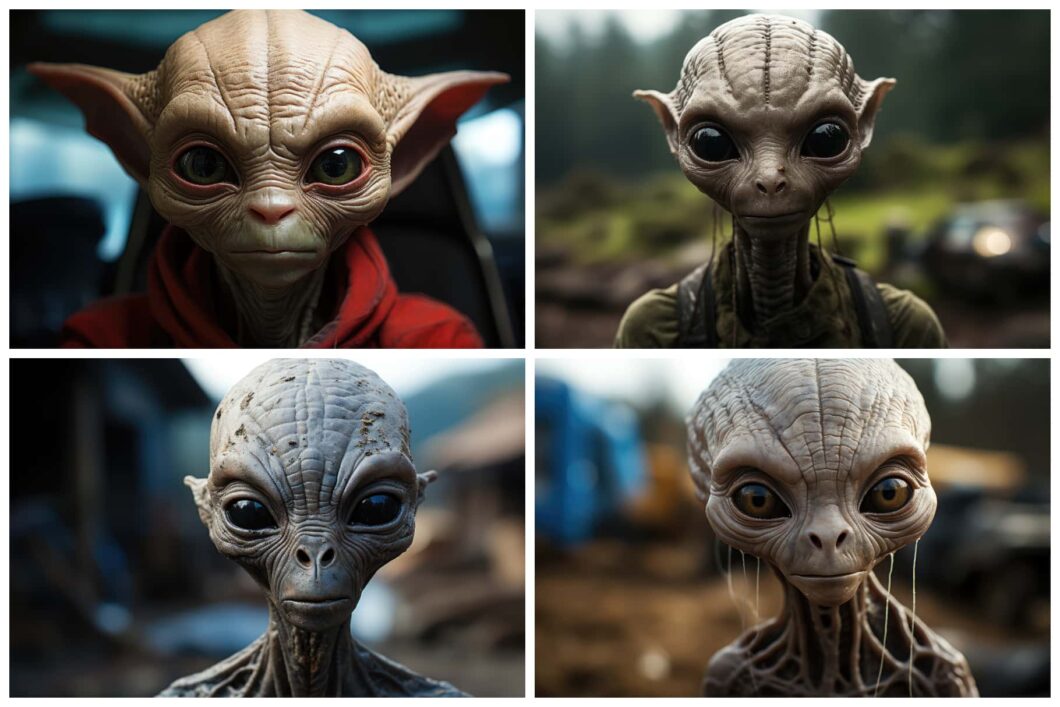 Extraterrestrial Essence: 12 Lifelike Alien Face Wallpapers | HipFonts