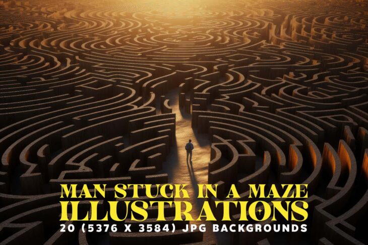 Man Stuck in An Endless Maze Cover-