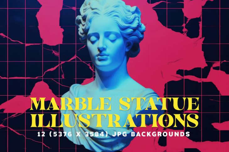 Marble Statue Illustrations Cover