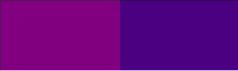Purple vs Indigo