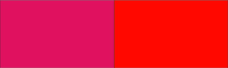 Ruby Color vs Candy Apple
