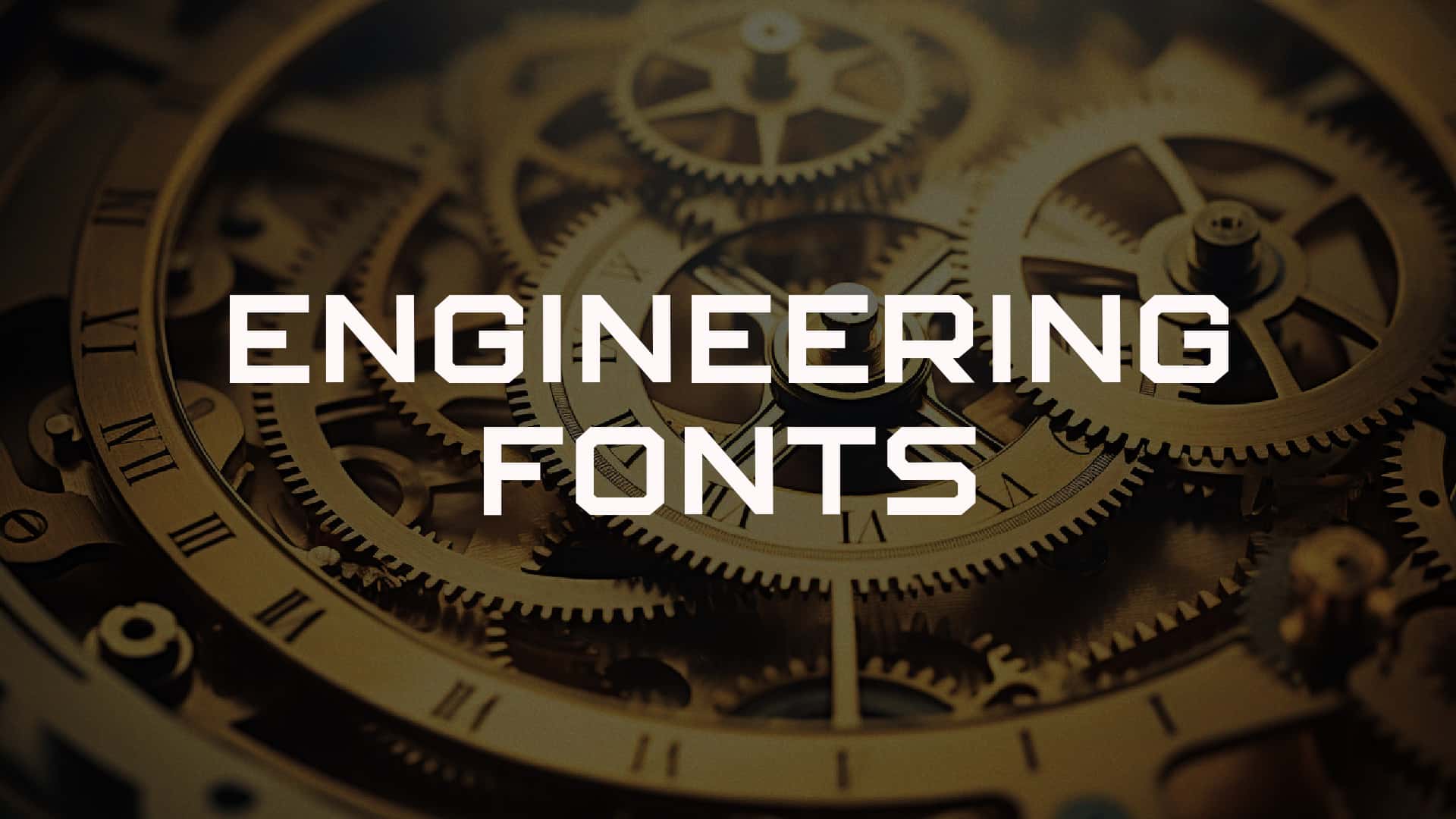 engineering fonts