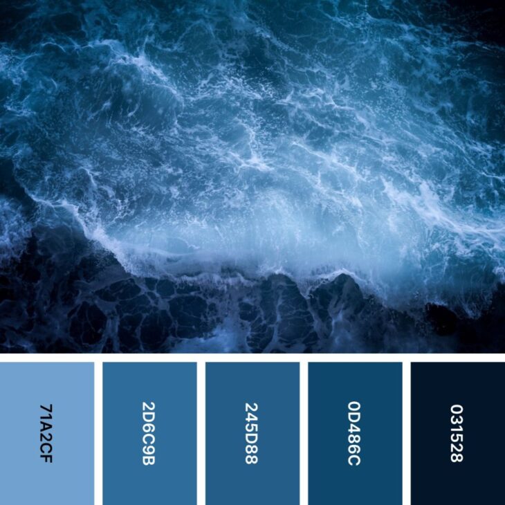 Blueprints of Cool: 30 Blue Color Palettes for Slick Creations | HipFonts