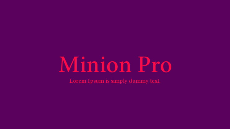 Minion Pro